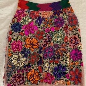 Anthropologie sequined skirt